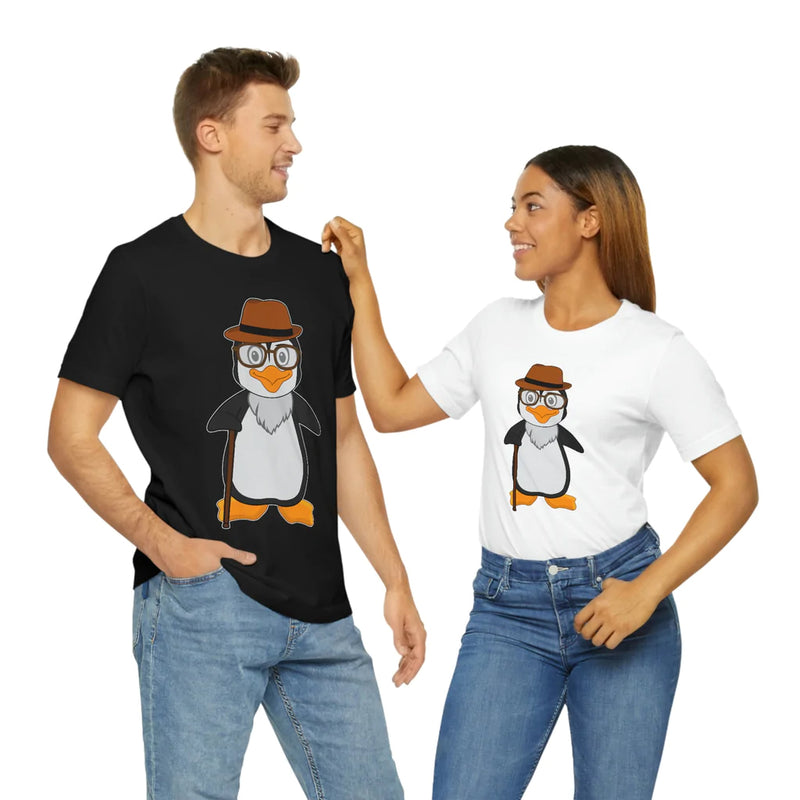 Adult-Size Grandpa Penguin Tee - Leigha Marina Cartoon Design