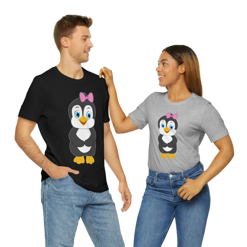 Adult-Size Nora The Penguin Tee - Leigha Marina Cartoon Design