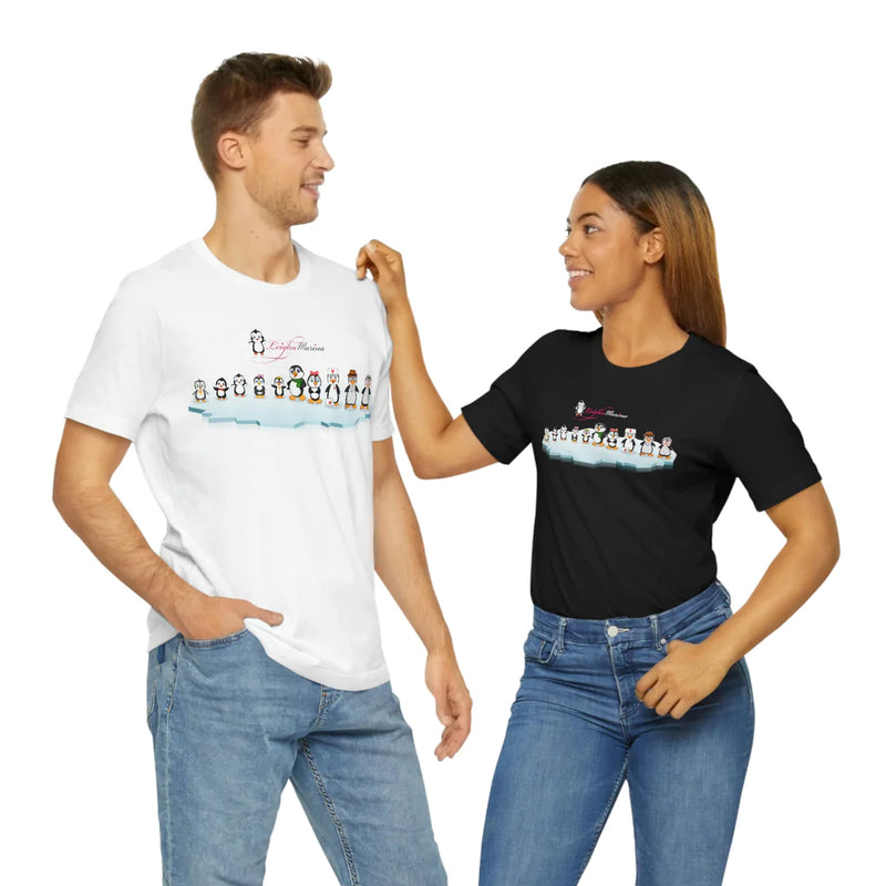 Adult-Size The Penguin Family Tee - Leigha Marina Cartoon Design
