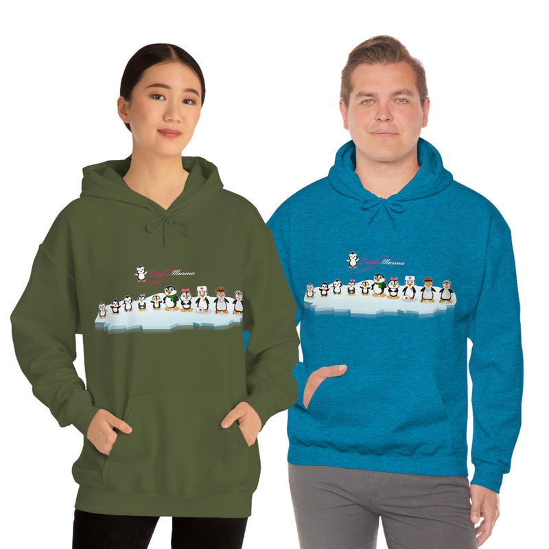 Adult-Size Unisex Penguin Family Hoodie