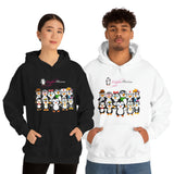 Adult-Size Unisex Penguin Paradise Hoodie: Cute Cartoon Penguins Design