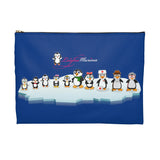Accessory Pouch - Leigha Marina's Penguin Family - Blue