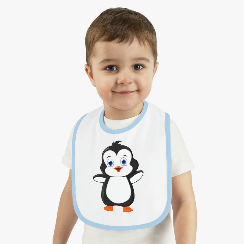 Leigha Marina's Baby Bib - Bebo The Penguin Design
