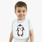 Leigha Marina's Baby Bib - Bebo The Penguin Design