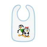 Leigha Marina's Baby Bib - Mommy & Daddy Penguins