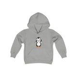 Youth-Size Bebo The Penguin Hoodie: Cute Cartoon Penguins Design