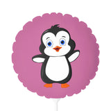 Balloon 11" Pink (Round & Heart-Shaped), Bebo The Penguin