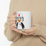 Leigha Marina's Dr. Penguin Ceramic Mug - 11oz