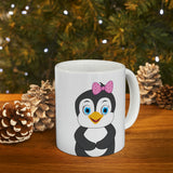 Leigha Marina's Nora The Penguin Ceramic Mug - 11oz