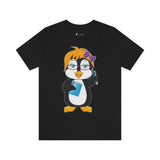 Adult-Size Mrs. Glacier The Penguin Tee - Leigha Marina Cartoon Design