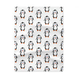 Soft Fleece Baby Blanket White - Leigha Marina's Bebo The Penguin