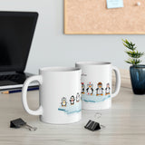 Leigha Marina's Penguin Family Ceramic Mug - 11oz