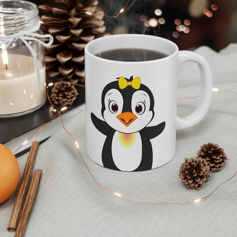 Leigha Marina's Mia The Penguin Ceramic Mug - 11oz
