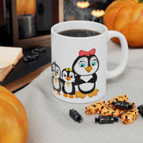 Leigha Marina's Little Penguins Ceramic Mug - 11oz