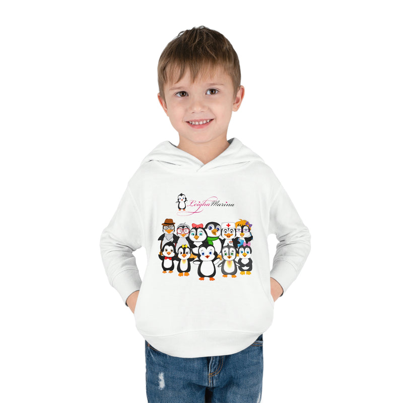 Toddler-Size Penguin Paradise Hoodie: Cute Cartoon Penguin