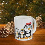 Leigha Marina's Little Penguins Ceramic Mug - 11oz