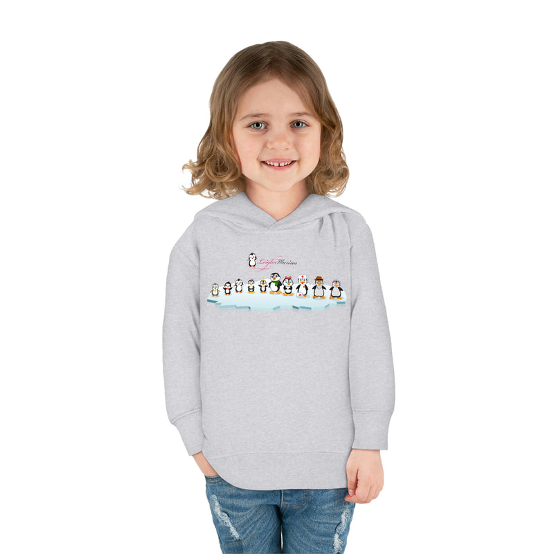 Toddler-Size Penguin Family Hoodie - Leigha Marina Cartoon Design