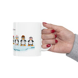 Leigha Marina's Penguin Family Ceramic Mug - 11oz