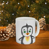 Leigha Marina's Makaio The Penguin Ceramic Mug - 11oz