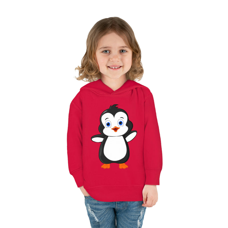 Toddler-Size Bebo The Penguin Hoodie - Leigha Marina Cartoon Design