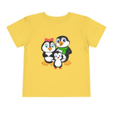 Toddler-Size Tee - Mommy, Daddy, and Bebo Penguins - Leigha Marina Cartoon Design