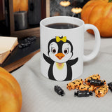 Leigha Marina's Mia The Penguin Ceramic Mug - 11oz
