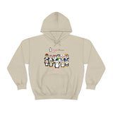 Adult-Size Unisex Penguin Paradise Hoodie: Cute Cartoon Penguins Design