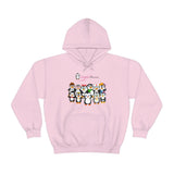 Adult-Size Unisex Penguin Paradise Hoodie: Cute Cartoon Penguins Design