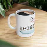 Leigha Marina's Penguin Family Ceramic Mug - 11oz