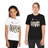 Youth-Size Penguin Paradise: Cute Cartoon Penguin Tee
