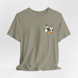 Mommy & Daddy Penguins Small Chest Print Tee