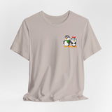 Mommy & Daddy Penguins Small Chest Print Tee