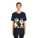 Adult-Size Tee - Leigha Marina's Mommy & Daddy Penguins