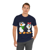 Adult-Size Tee - Leigha Marina's Mommy & Daddy Penguins