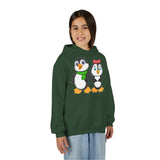Mommy & Daddy Penguins Youth Hoodie