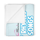 Penguin Family with Names Soft Fleece Baby Blanket