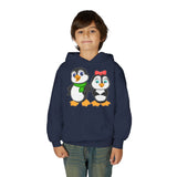 Mommy & Daddy Penguins Youth Hoodie