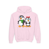 Mommy & Daddy Penguins Youth Hoodie