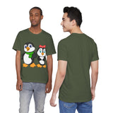 Adult-Size Tee - Leigha Marina's Mommy & Daddy Penguins