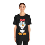 Adult-Size Mommy Penguin Tee - Leigha Marina Cartoon Design