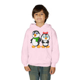 Mommy & Daddy Penguins Youth Hoodie