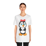 Adult-Size Mommy Penguin Tee - Leigha Marina Cartoon Design