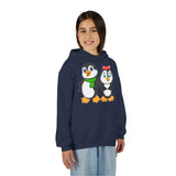 Mommy & Daddy Penguins Youth Hoodie