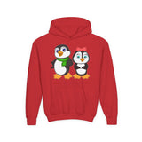 Mommy & Daddy Penguins Youth Hoodie