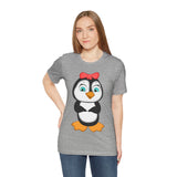 Adult-Size Mommy Penguin Tee - Leigha Marina Cartoon Design