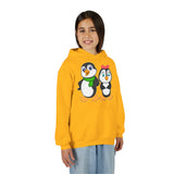 Mommy & Daddy Penguins Youth Hoodie