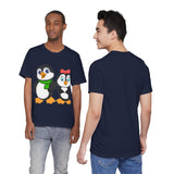 Adult-Size Tee - Leigha Marina's Mommy & Daddy Penguins