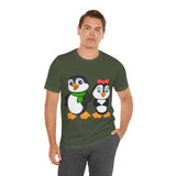 Adult-Size Tee - Leigha Marina's Mommy & Daddy Penguins