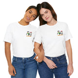Mommy & Daddy Penguins Small Chest Print Tee