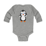 Baby-Size Long Sleeve Bodysuit - Bebo The Penguin